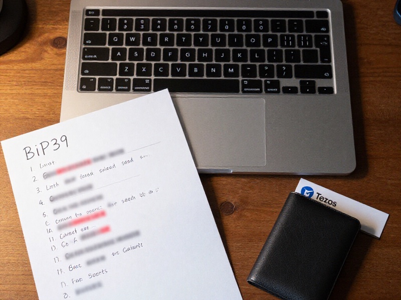Tezos wallet BIP39 seed phrase offline recovery